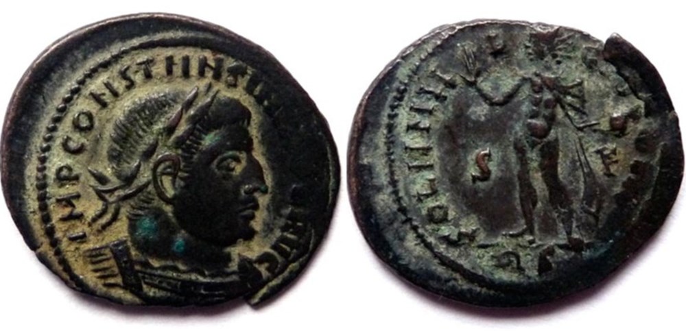 RIC 34/Constantin 1er/Rome/SOLI INVICTO COMITI monnaies antiques romaines imperiales et republicaines ric 34 constantin 1er rome soli invicto comiti