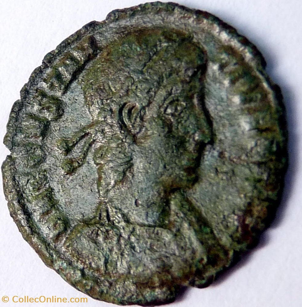 Constance II 350-351/Siscia/VICTORIA CAESARIS monnaie antique av jc ap romaine republicaine imperiale constance ii 350 351 siscia victoria caesaris