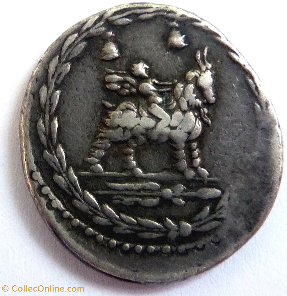 monnaie antique av jc romaine republicaine imperiale gens fonteia 85 denier apollon vejovis
