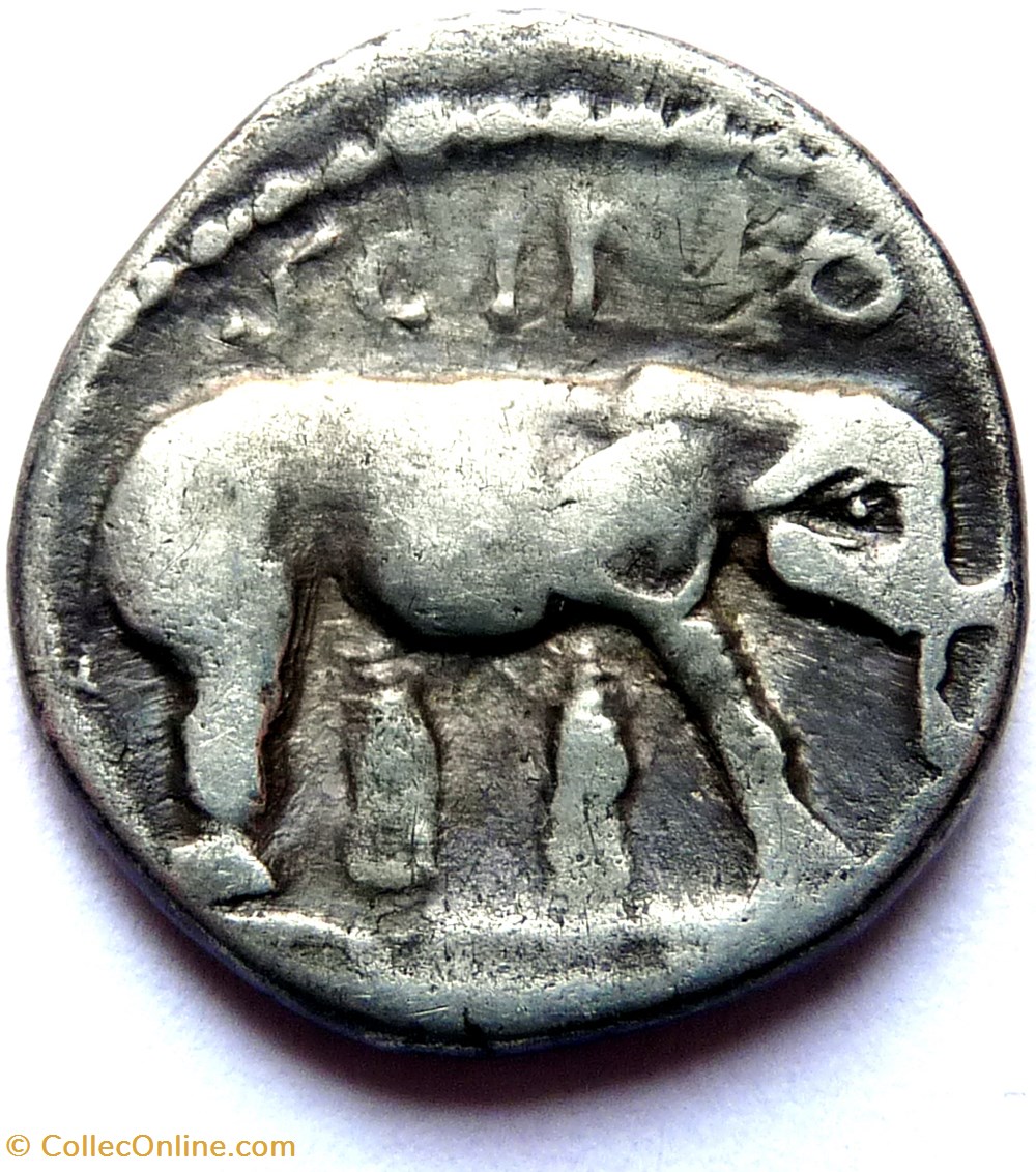 Gens Caecilia (Scipion) 47-46/Denier/Jupiter 2 monnaies antiques romaines imperiales et republicaines gens caecilia scipion 47 46 denier jupiter