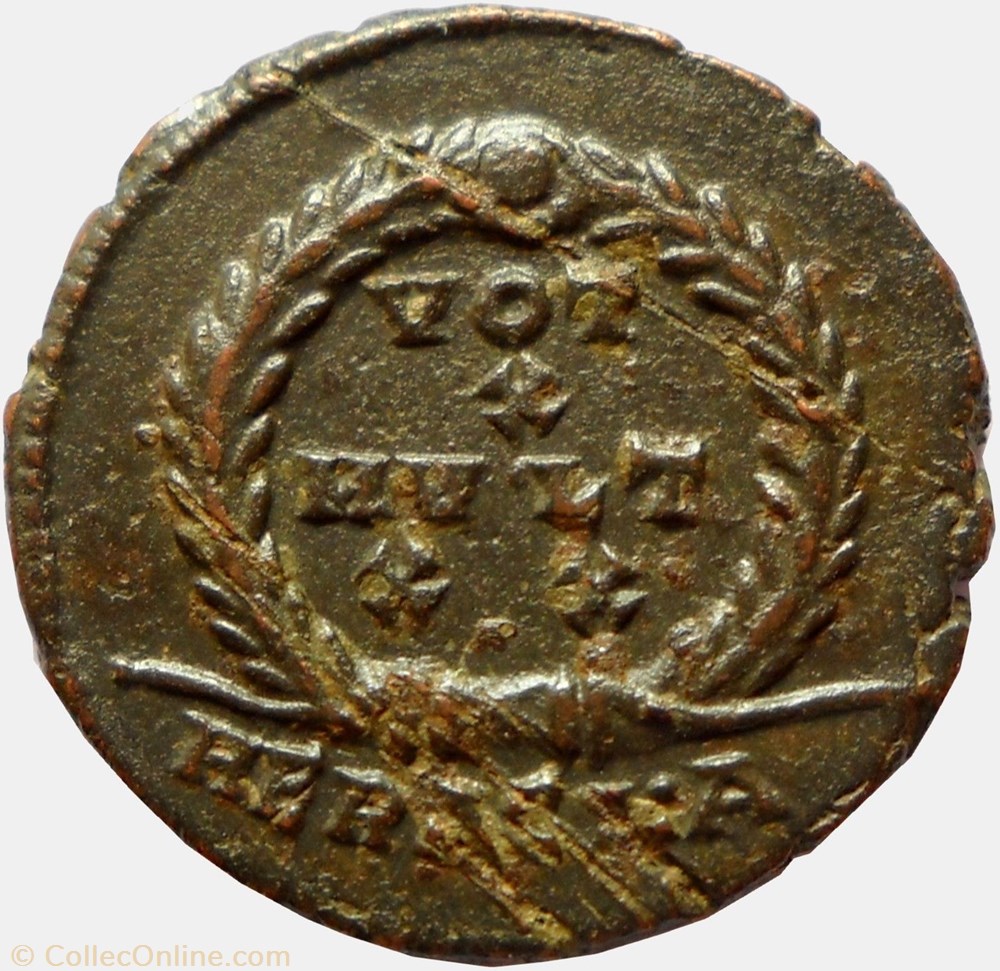 Julien II 361-363/Héraclée/VOT X MVLT XX monnaies antiques av jc ap romaines republicaines imperiales julien ii 361 363 heraclee vot x mvlt xx