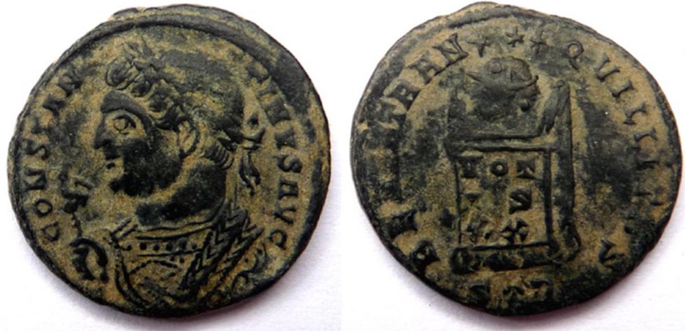 BEATA TRANQVILLITAS/321/Trèves monnaies antiques romaines imperiales et republicaines beata tranqvillitas 321 treves