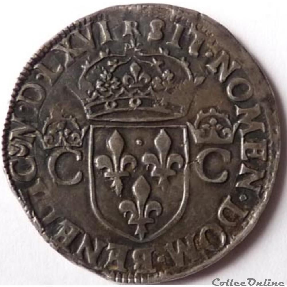 monnaies europe medievale france royales charles ix 1560 1574