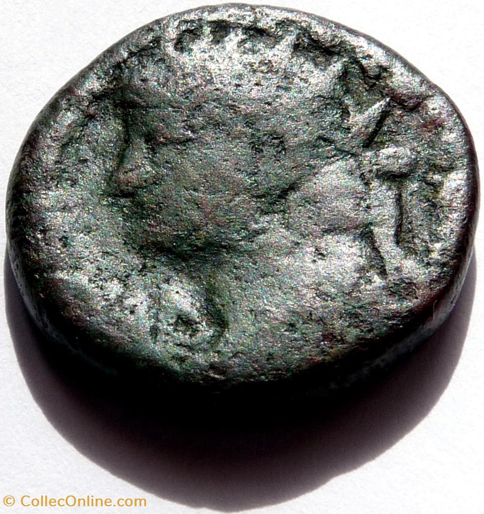 Alexandrie/Néron 67-68 3 monnaies antiques romaines provinciales alexandrie neron 67 68
