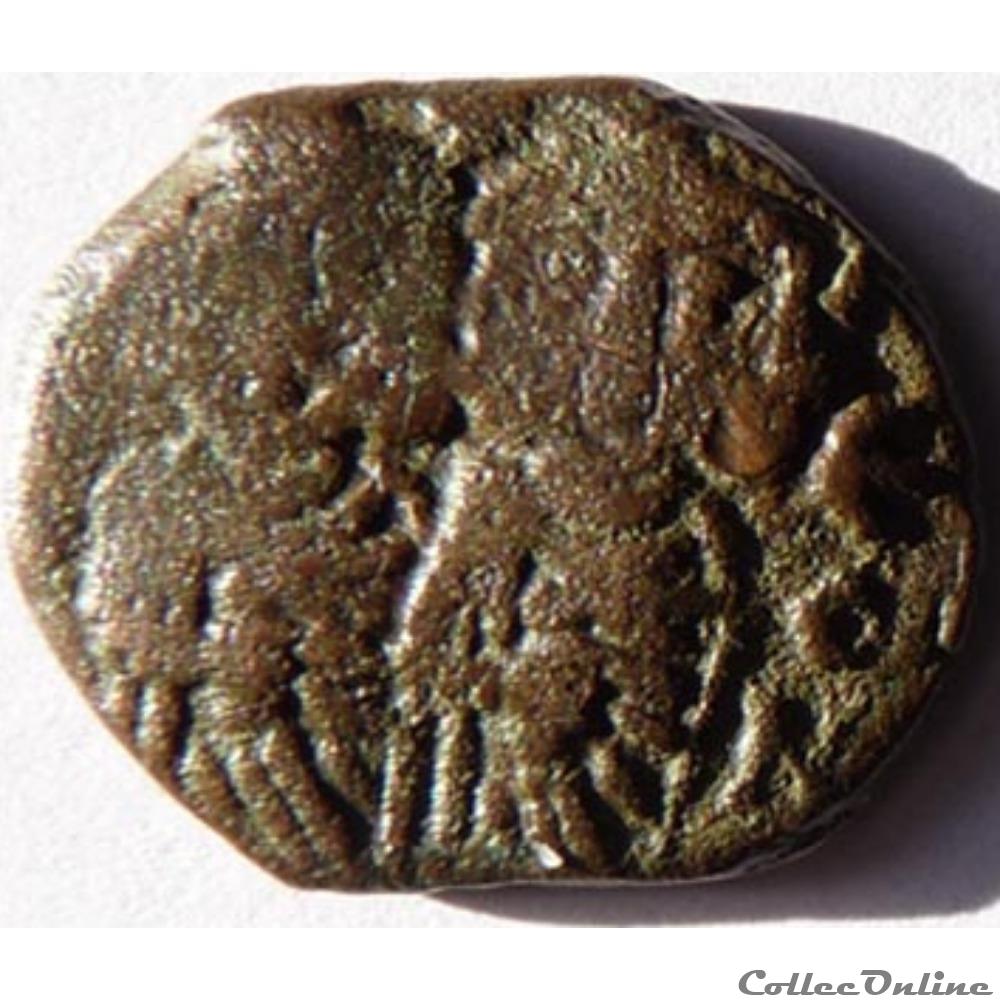 Constantin V 741-775 et son fils Léon IV/Syracuse monnaie antique byzantine constantin v 741 775 et son fils leon iv syracuse