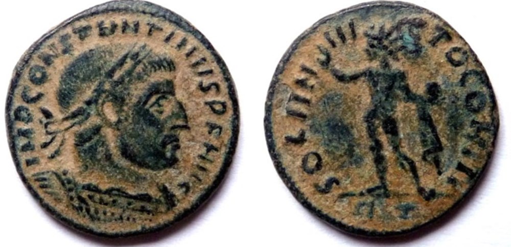 RIC 58 var/Constantin 1er/Rome/SOLI INVICTO COMITI monnaies antiques romaines imperiales et republicaines ric 58 var constantin 1er rome soli invicto comiti
