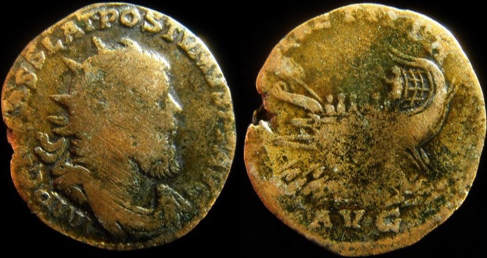 Postume - LAETITIA AVG - SC monnaies antiques romaines imperiales republicaines postume laetitia avg sc