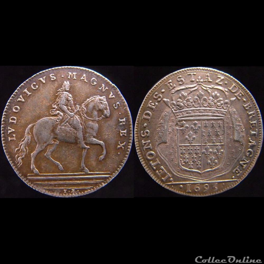 1695 - États de Vannes monnaie jeton mereaux france 1695 etats de vannes