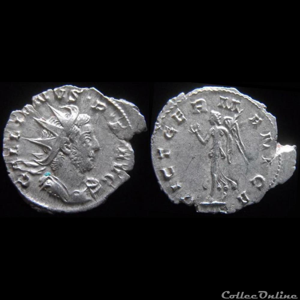 monnaie antique romaine gallien vict germanica d