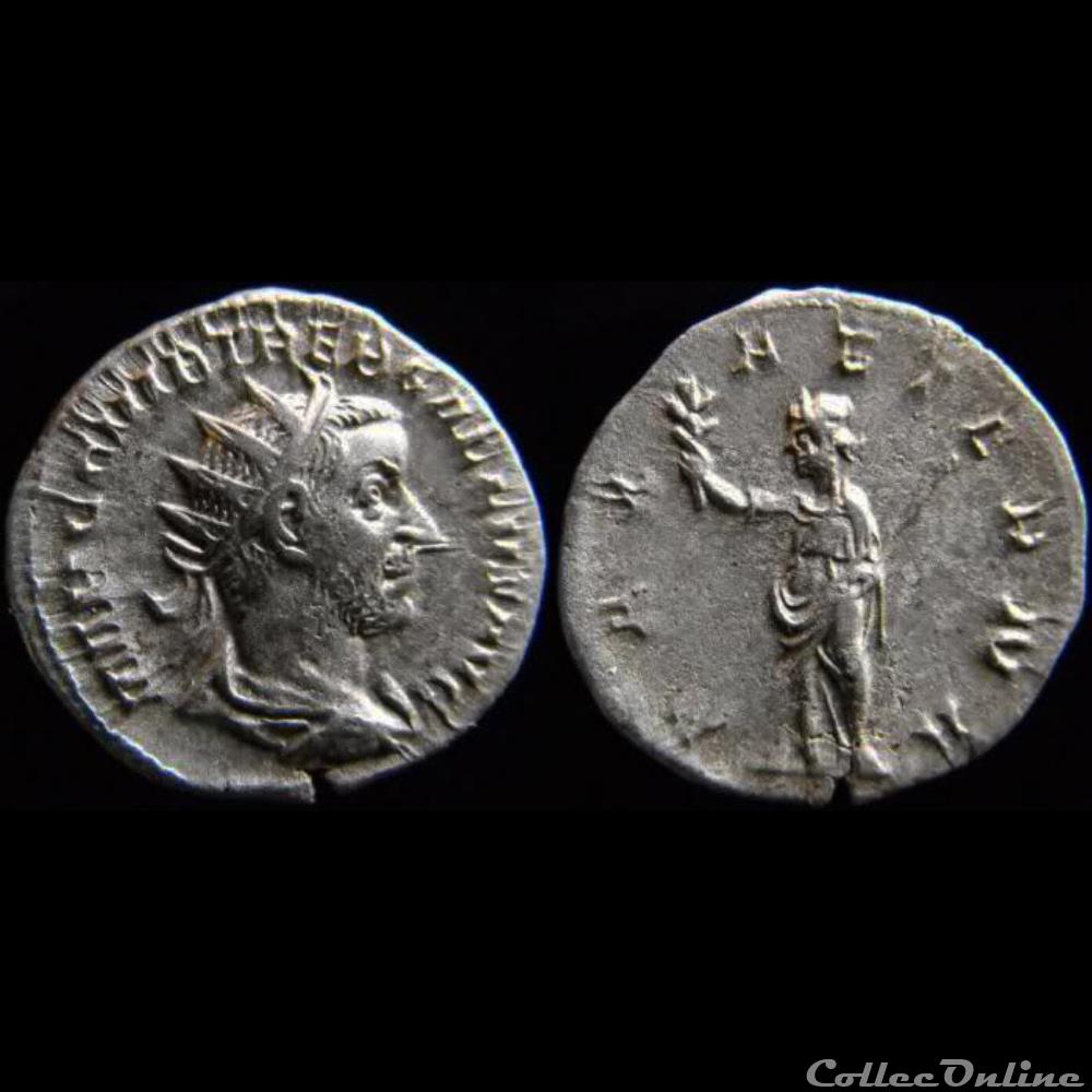 monnaie antique romaine ric 71 rome trebonien galle pax aeterna