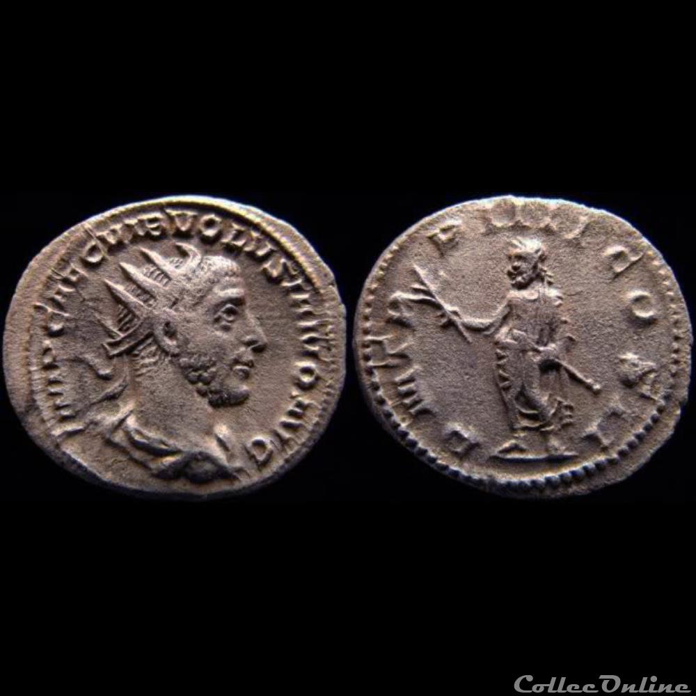 RIC 140 - Rome - Volusien - P M TR P IIII COS II monnaie antique romaine ric 140 rome volusien p m tr p iiii cos ii