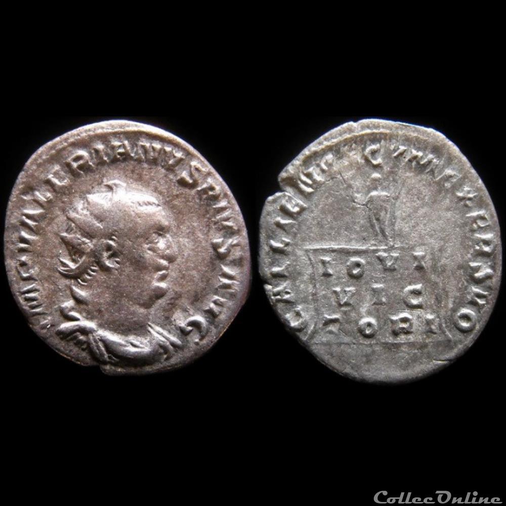 Valérien Ier - GALLIENVS CVM EXER SVO monnaie antique romaine valerien ier gallienvs cvm exer svo
