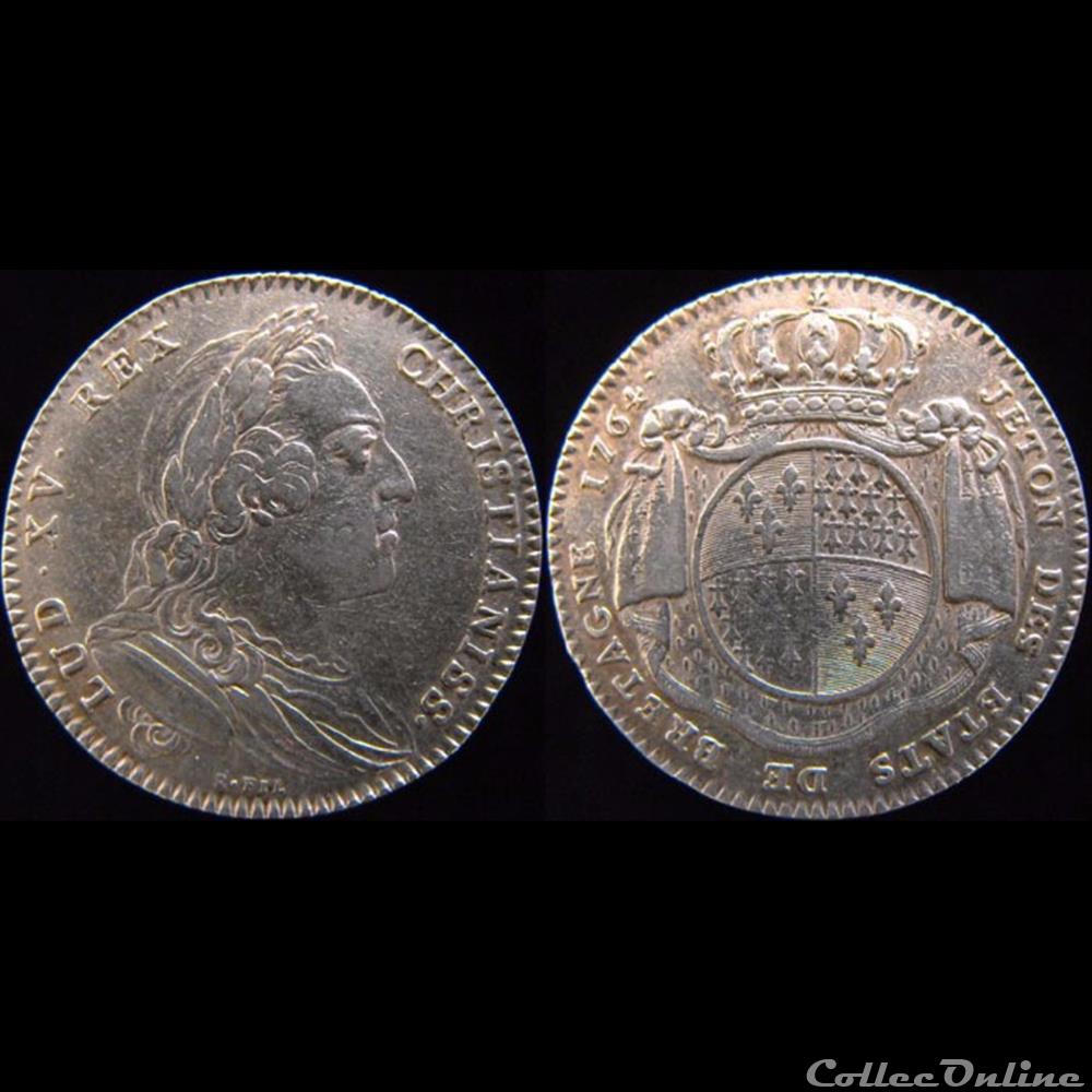 1764 - États de Rennes monnaie jeton mereaux france 1764 etats de rennes