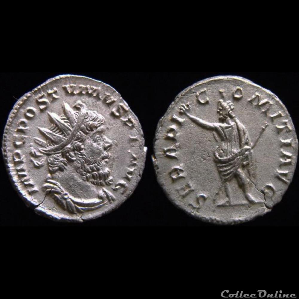 monnaies antiques romaines imperiales et republicaines postume serapi comiti avg