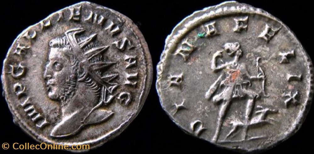 monnaies antiquite av jc ap romaines republicaines imperiales gallien diana felix