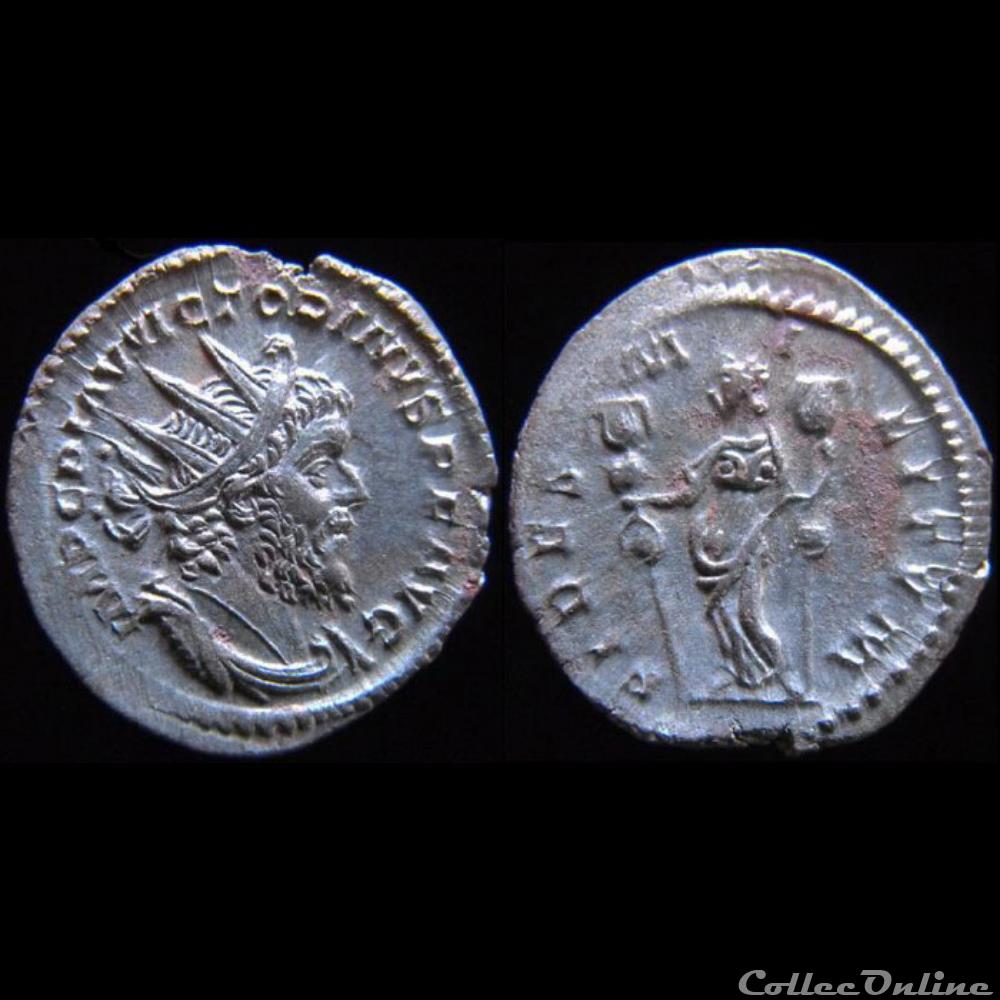 Trèves - 2e Emission - (fin 269) - FIDES MILITVM monnaie antique romaine treves 2e emission fin 269 fides militvm