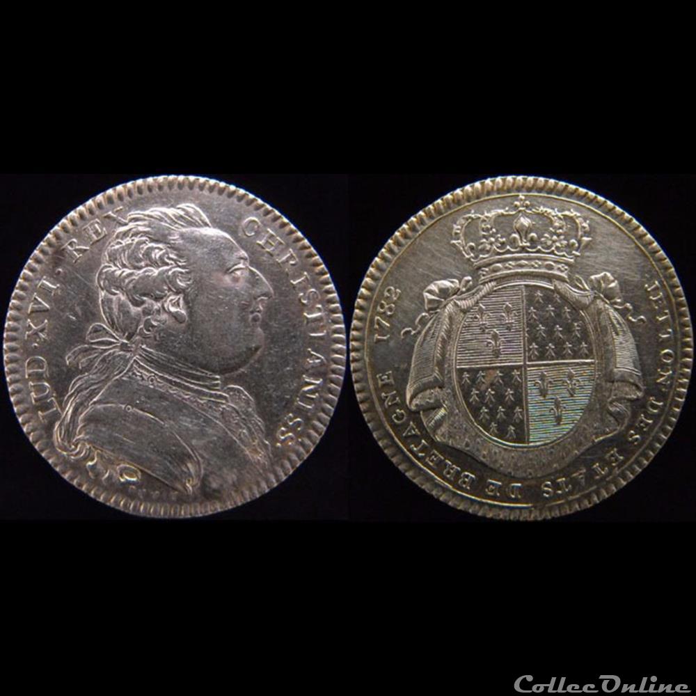 monnaie jeton mereaux france 1782 etats de rennes