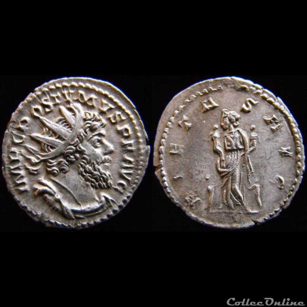 Postume - PIETAS AVG monnaies antiques romaines imperiales republicaines postume pietas avg