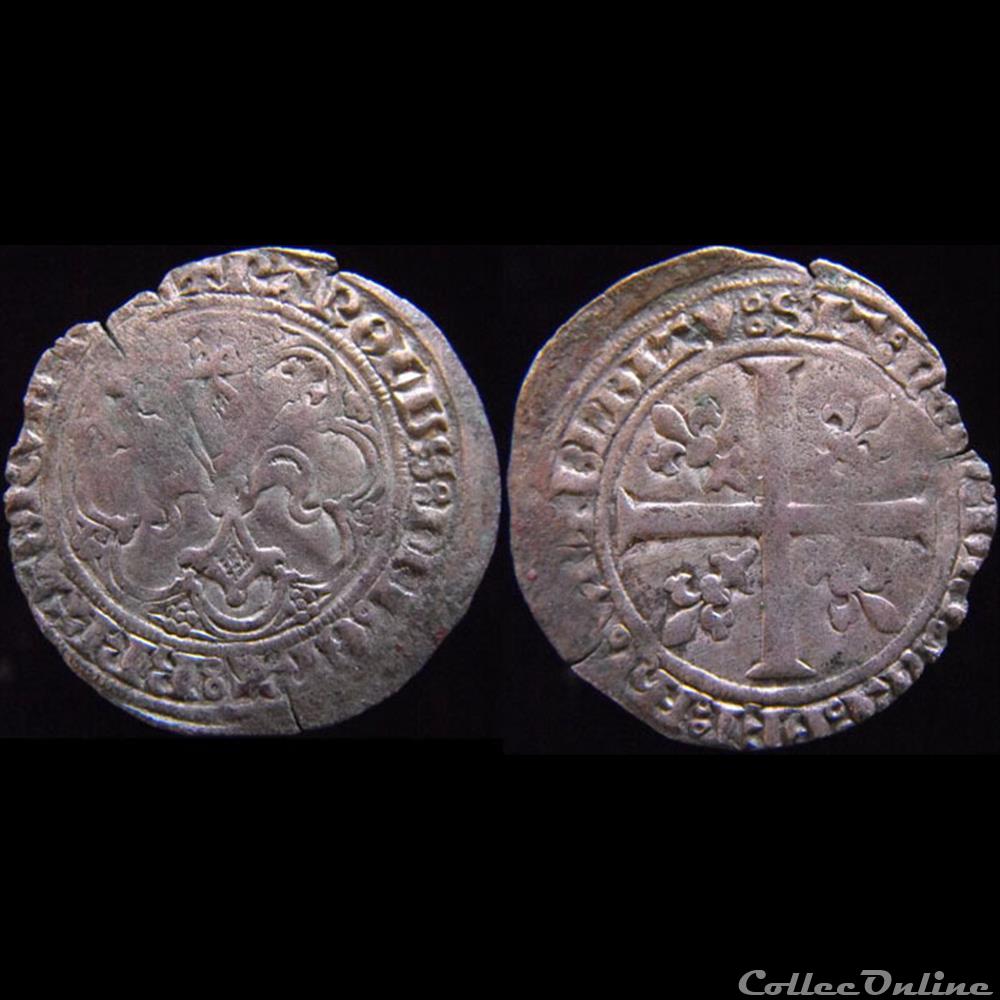 Charles de Blois (1319-1364) monnaie france feodale charles de blois 1319 1364