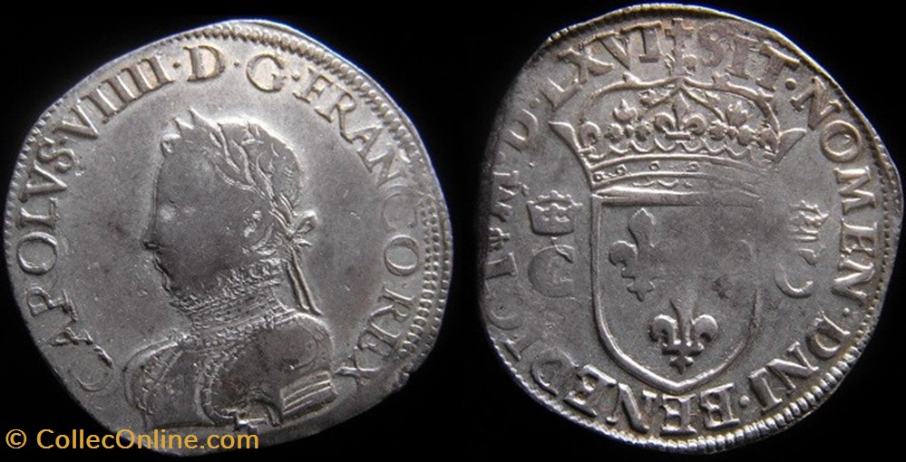 monnaies europe medievale france royales 1566 teston de charles ix atelier de nantes