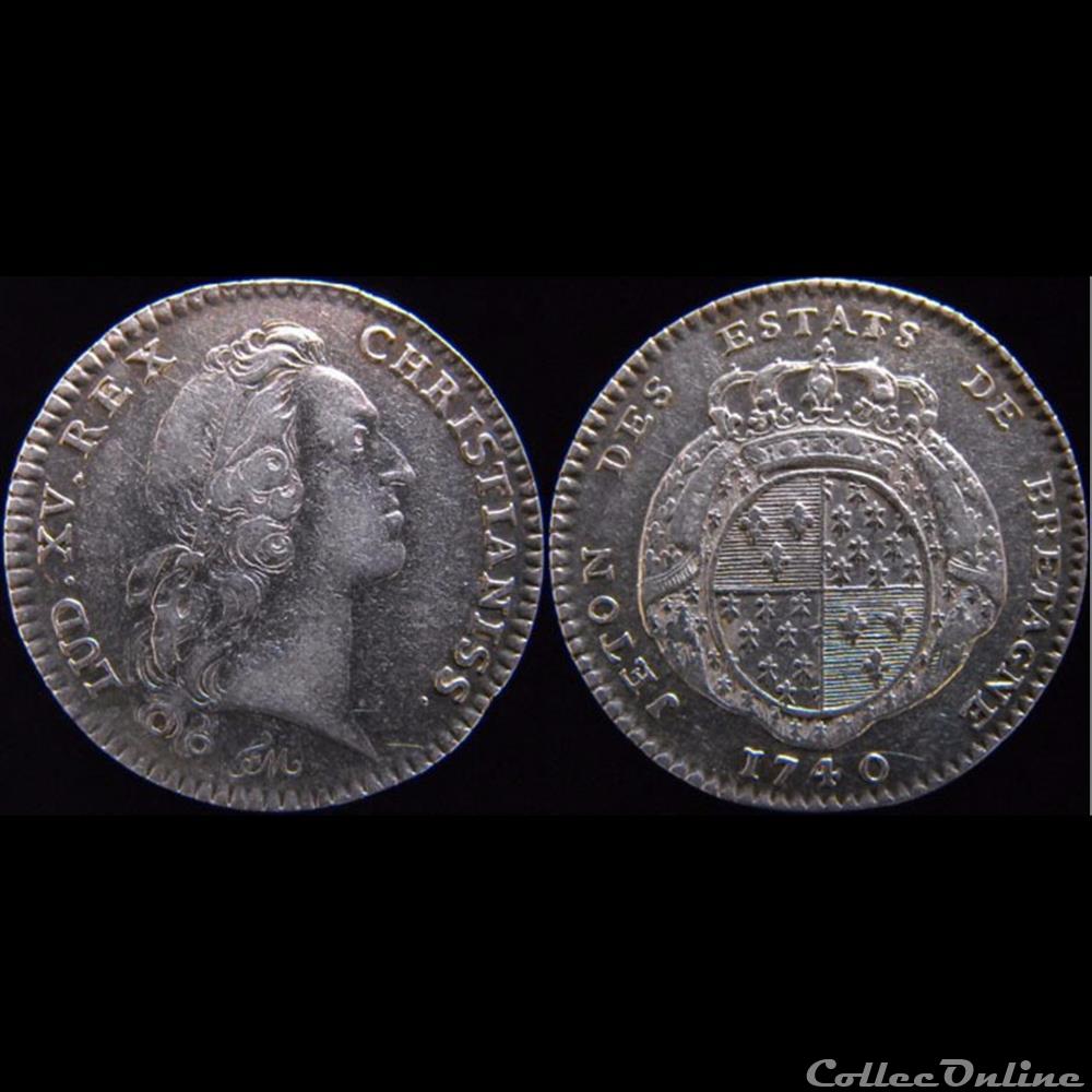 1740 - États de Rennes monnaie jeton mereaux france 1740 etats de rennes