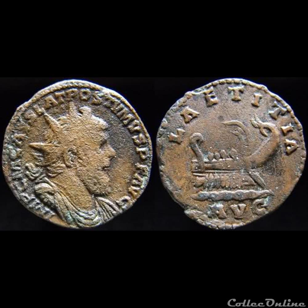 Postume - LAETITIA AVG monnaies antiques romaines imperiales republicaines postume laetitia avg