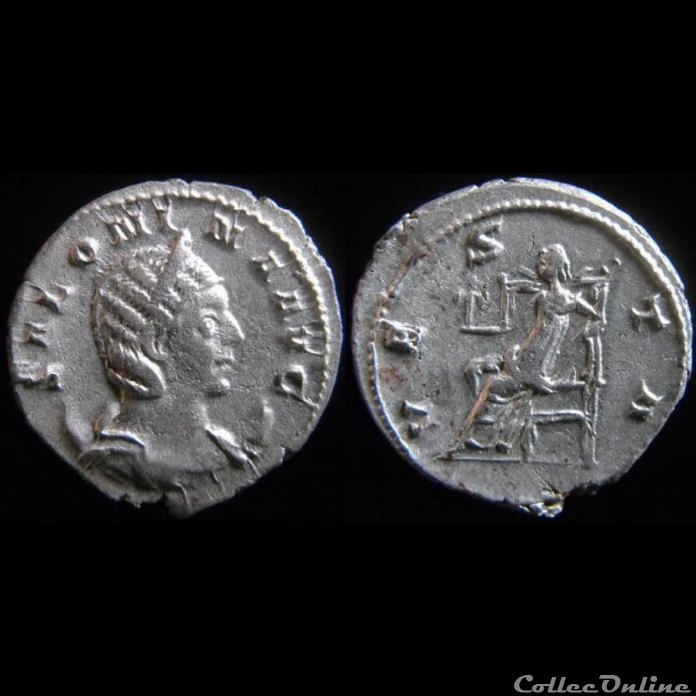 monnaie antique romaine salonine vesta