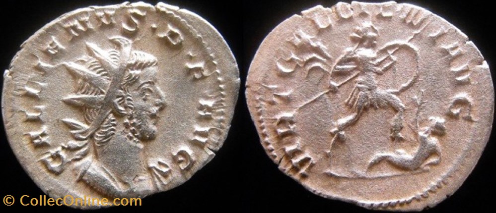 Gallien - VIRT GALLIENI AVG monnaie antique jc ap romaine republicaine imperiale gallien virt gallieni avg