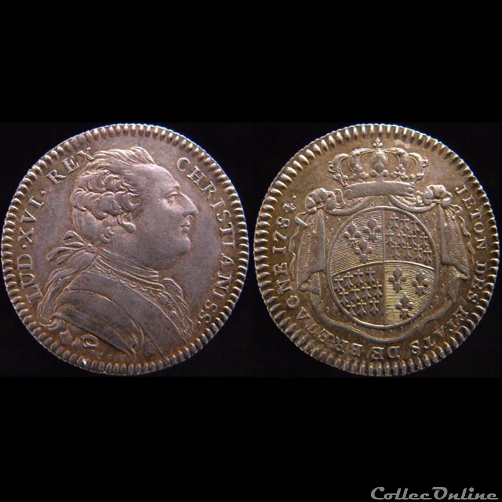 1784 - États de Rennes monnaie jeton mereaux france 1784 etats de rennes
