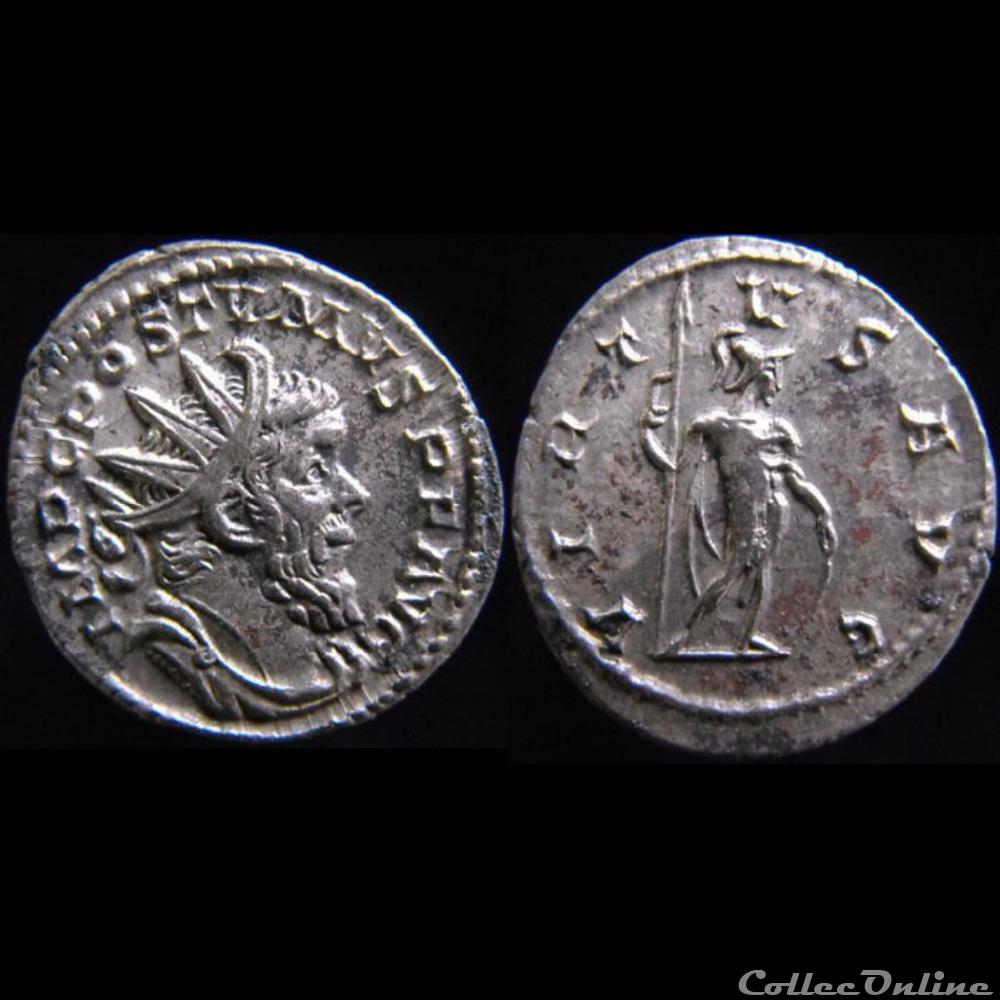 monnaies antiques romaines imperiales et republicaines postume virtvs avg