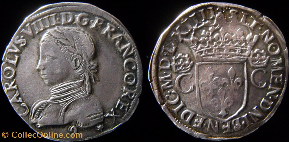 1564 - Teston de Charles IX - atelier de Rennes monnaies europe medievale france royales 1564 teston de charles ix atelier de rennes