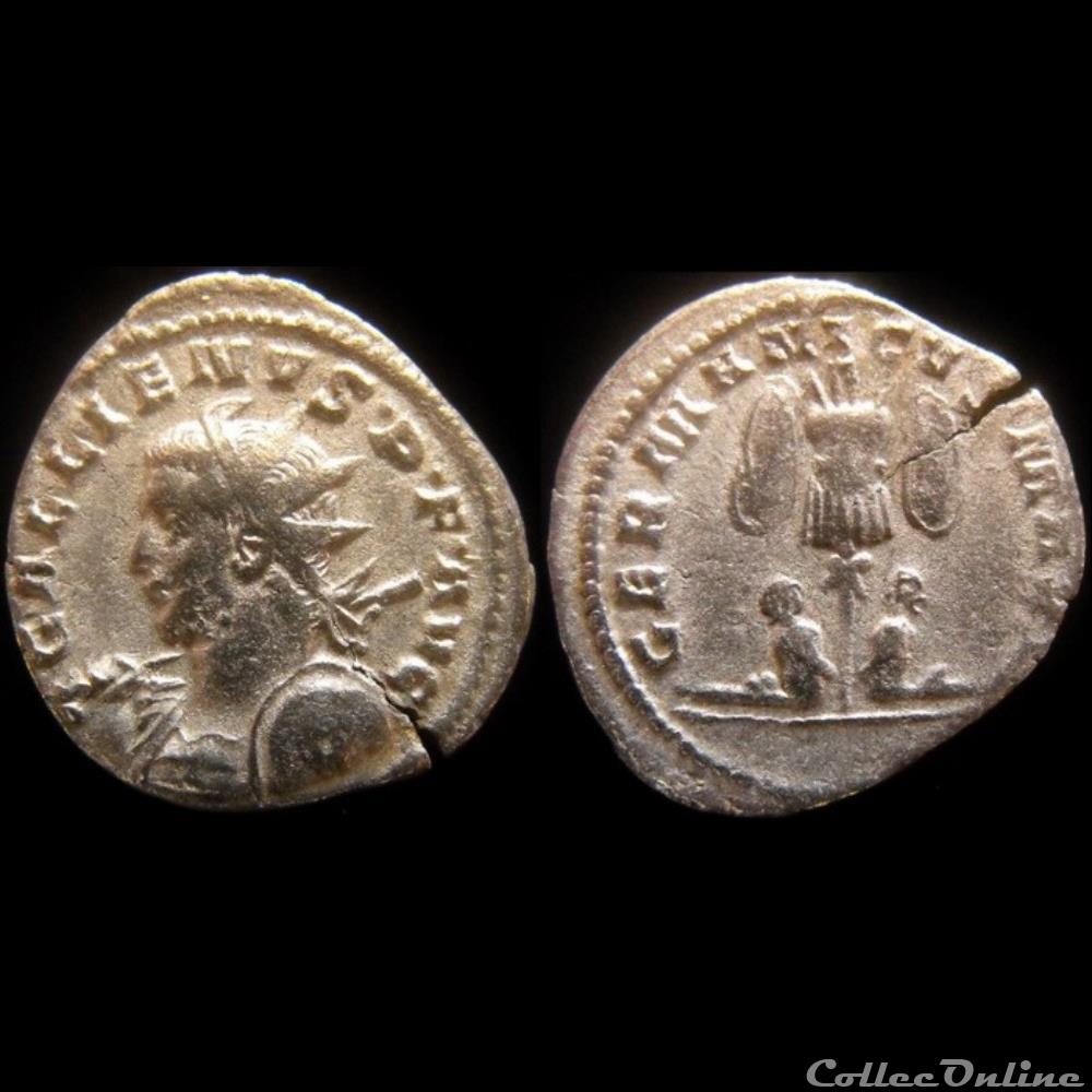 Gallien - GERMANICVS MAX V - Trèves monnaie antique romaine gallien germanicvs max v treves