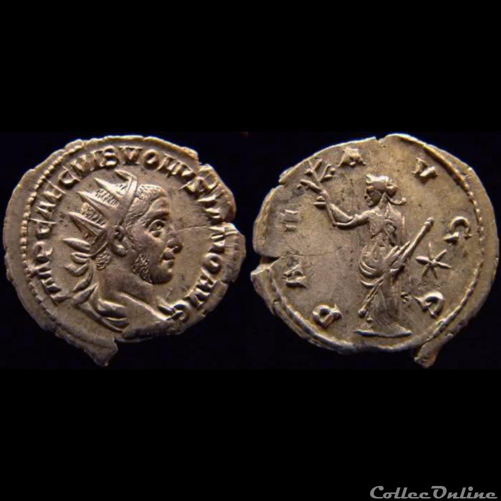 RIC 180 - Rome - Volusien - Pax avgg monnaie antique romaine ric 180 rome volusien pax avgg