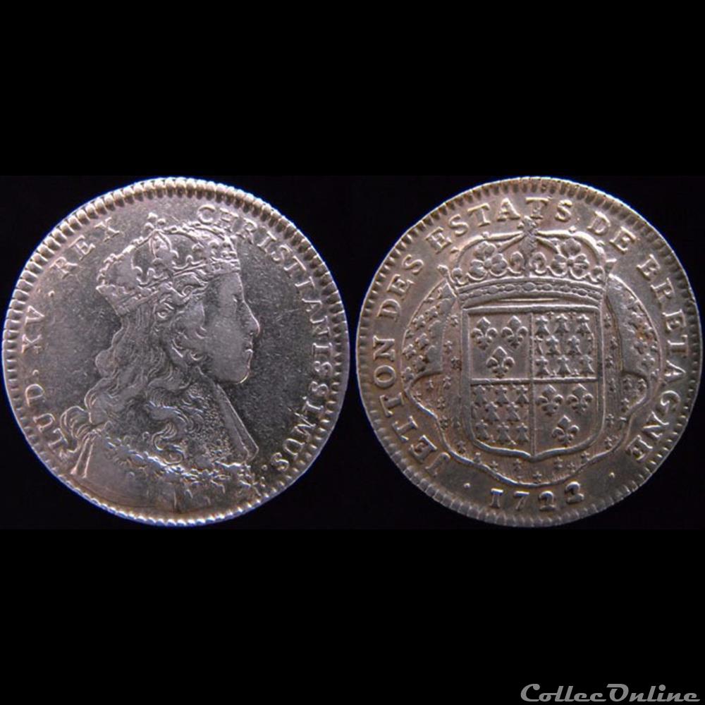 monnaie jeton mereaux france 1722 etats de nantes
