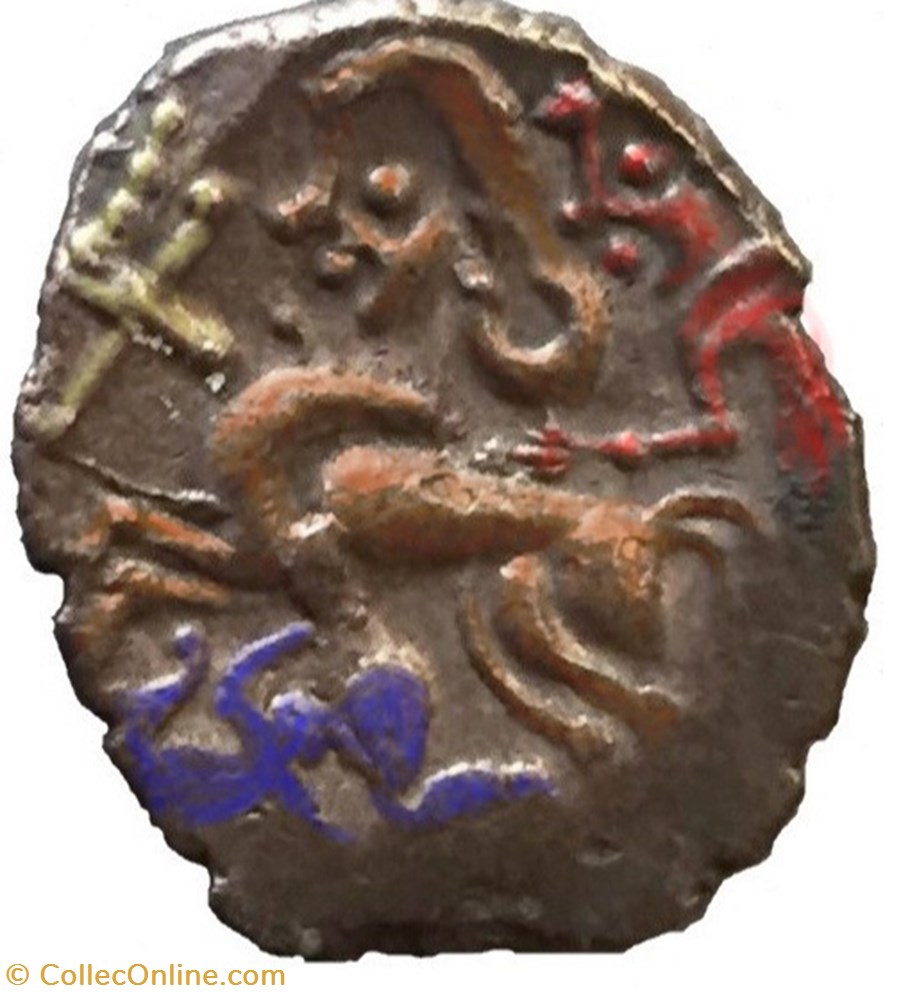 Non attribué - Osismes / Vénètes 4 monnaies antiques celtes non attribue osismes venetes