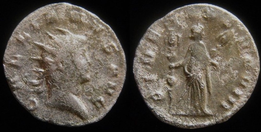 Gallien - FIDES EXERC VIII monnaies antiques romaines imperiales et republicaines gallien fides exerc viii
