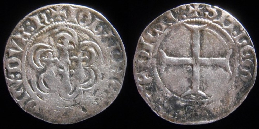 Jean V (1389-1442) - Blanc hexalobes - Fougères monnaies europe medievale france feodales jean v 1389 1442 blanc hexalobes fougeres