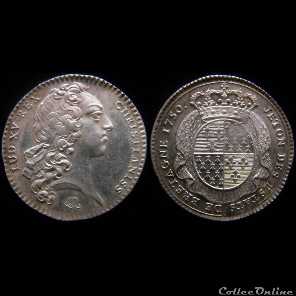 1750 - États de Rennes monnaie france royale 1750 etats de rennes