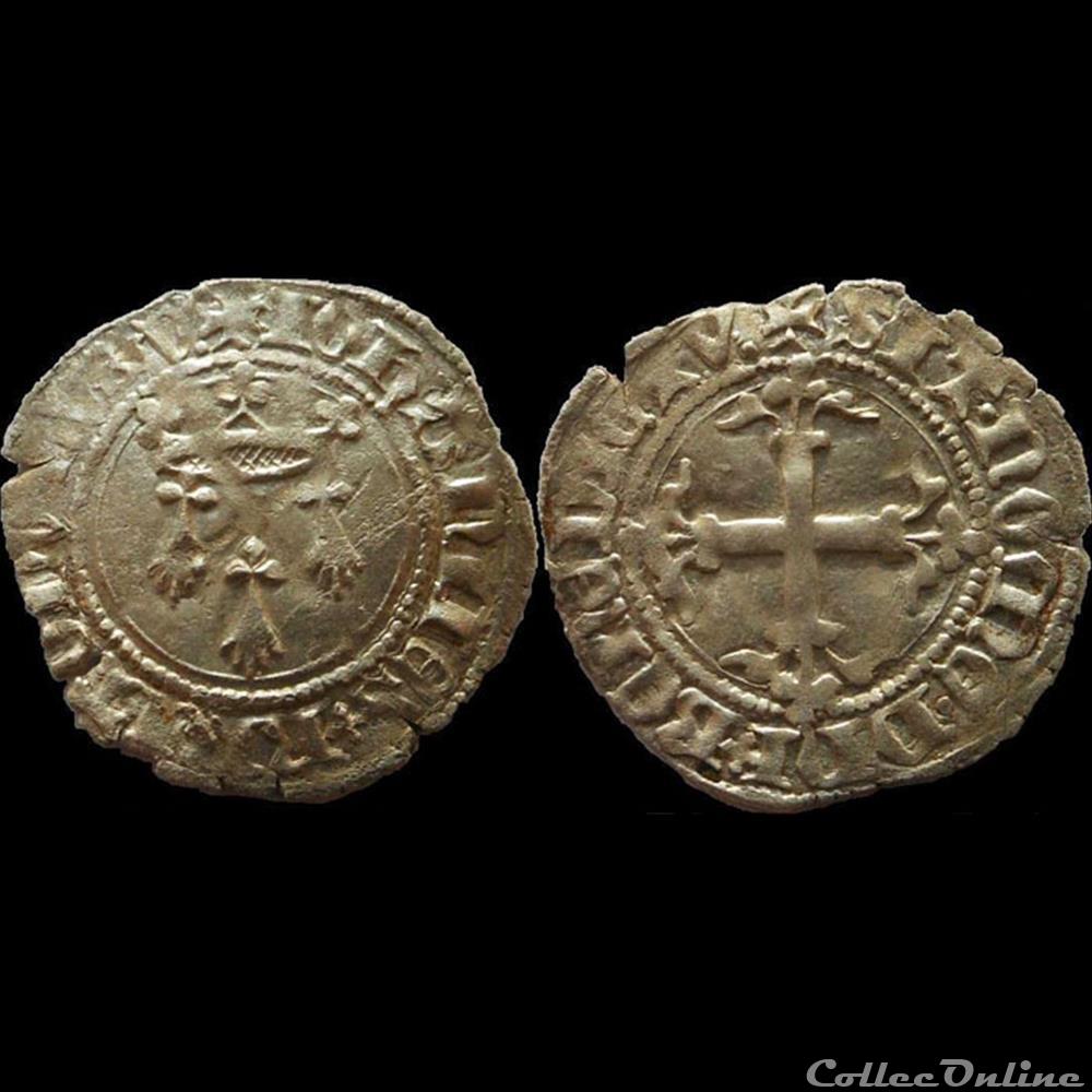 monnaies europe medievale france feodales jean v 1389 1442 florette vannes