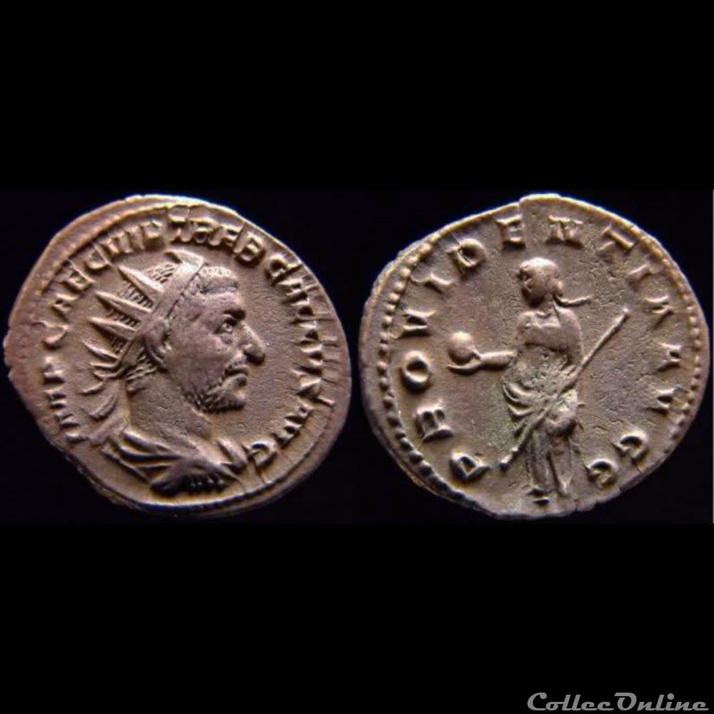 monnaie antique romaine ric 44 rome trebonien galle providentia avgg