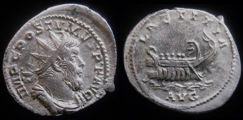 monnaies antiques romaines imperiales republicaines postume laetitia avg