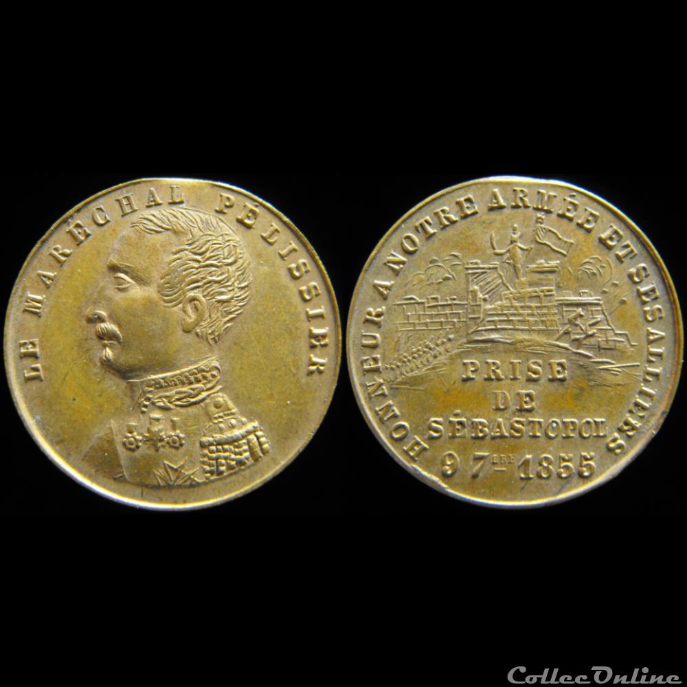 medaille france royaux noblesse prise de sebastopol guerre de crimee 1853 a 1856