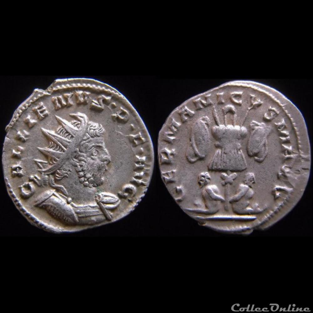 monnaie antique romaine gallien germanicvs max v