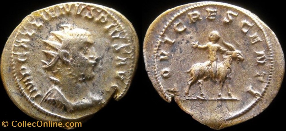 Gallien - IOVI CRESCENTI monnaie antique av jc ap romaine republicaine imperiale gallien iovi crescenti