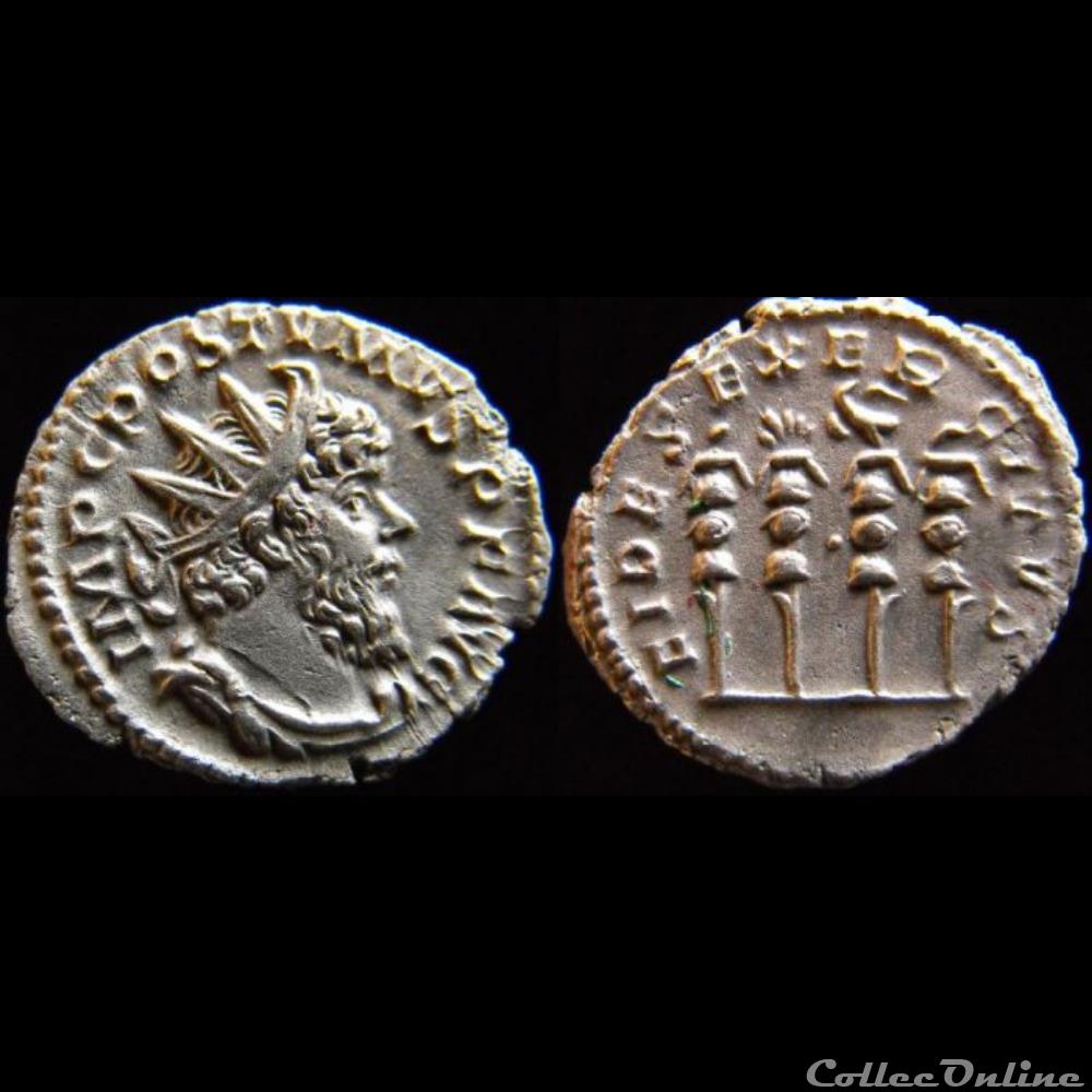 Postume - FIDES EXERCITVS monnaies antiques a romaines imperiales et republicaines postume fides exercitvs