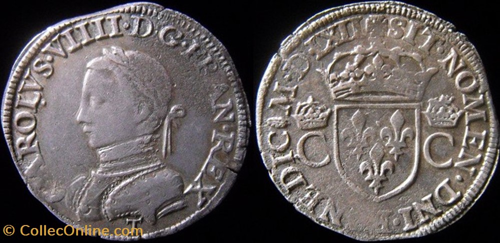 monnaies europe medievale france royales 1562 teston de charles ix atelier de nantes