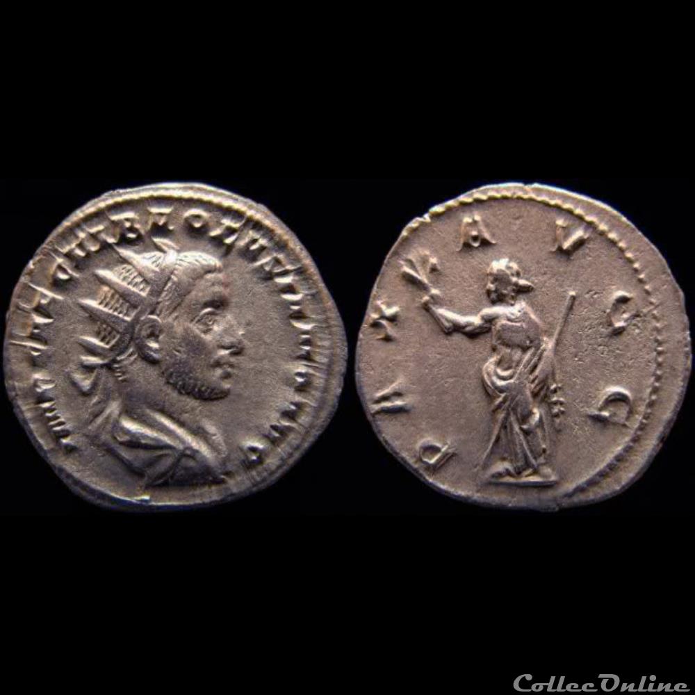 monnaie antique romaine ric 179 rome volusien pax avgg
