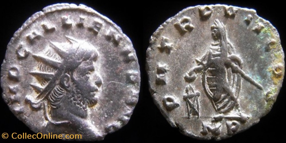 monnaies antiquite av jc ap romaines republicaines imperiales gallien p m tr p vii cos