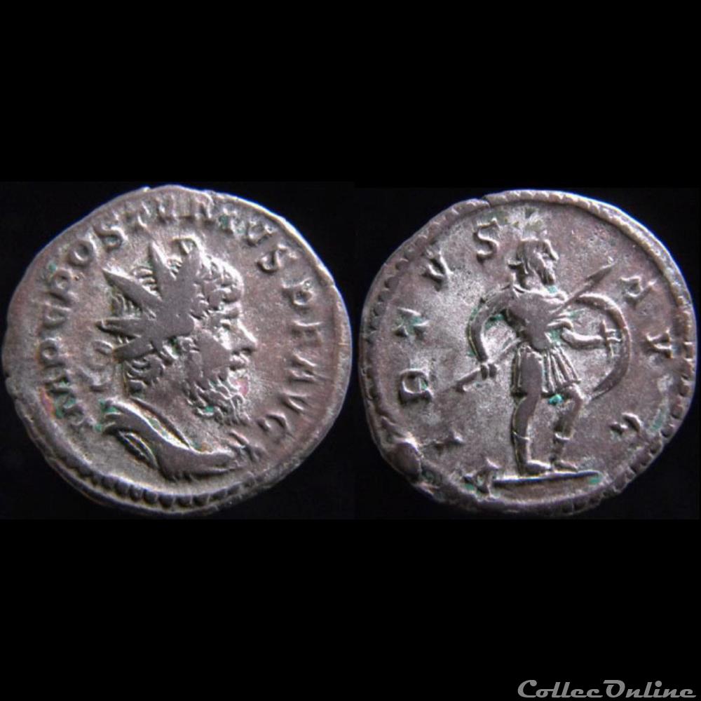 monnaies antiques romaines imperiales et republicaines postume virtvs avg