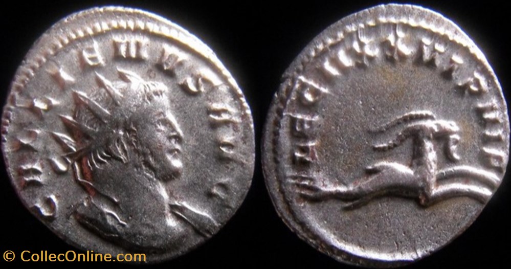 Gallien - LEG IIXX VI P VI F monnaies antiques romaines republicaines imperiales gallien leg iixx vi p vi f
